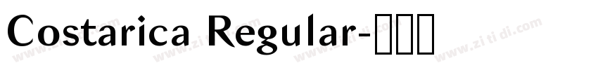 Costarica Regular字体转换